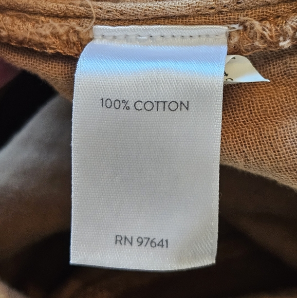 J.Jill Plus Ultrasoft-Gauze Cotton Tie-waist Cropped Pants In Vicuna Brown Sz 3X - Picture 12 of 14